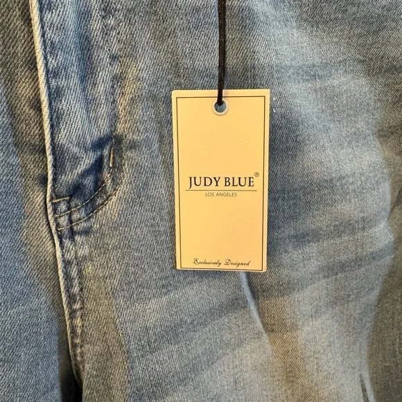 Judy Blue Boyfriend Blue Distressed Jeans - Picture 5 of 14